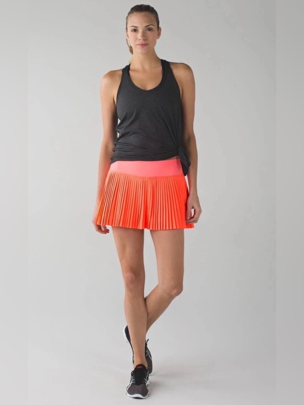 LULULEMON Pleat To Street Skirt II Grapefruit Pink Coral Tennis Pickleball 6